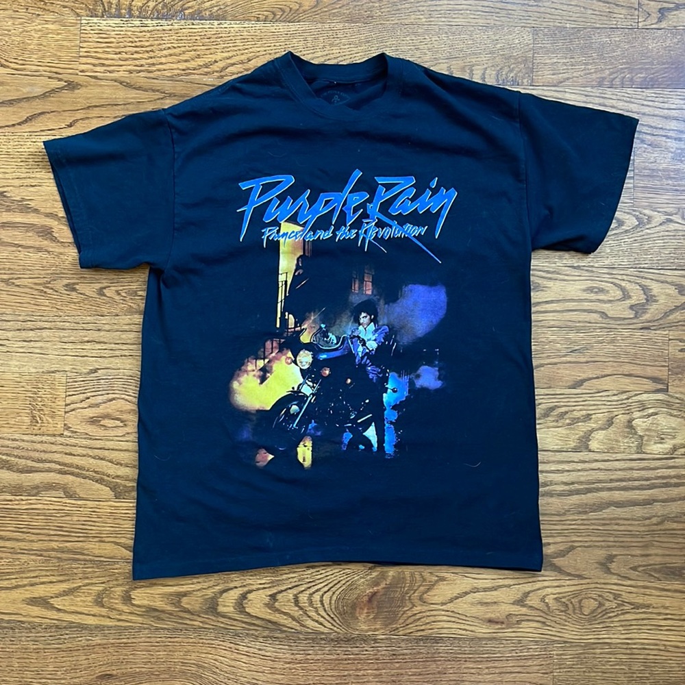 Prince Purple Rain Album graphic mens large t shirt